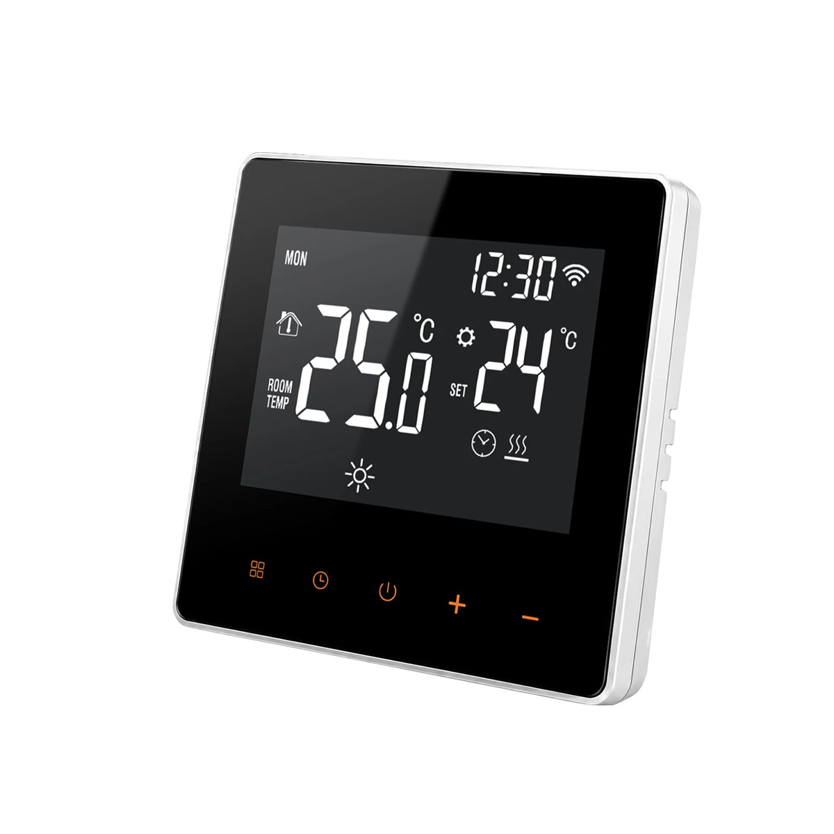 WiFi Smart Thermostat for Electric Floor Heating 16A Programmable Temperature Controller Touchscreen Alexa Google Home Compatible Weekly | Lonoma