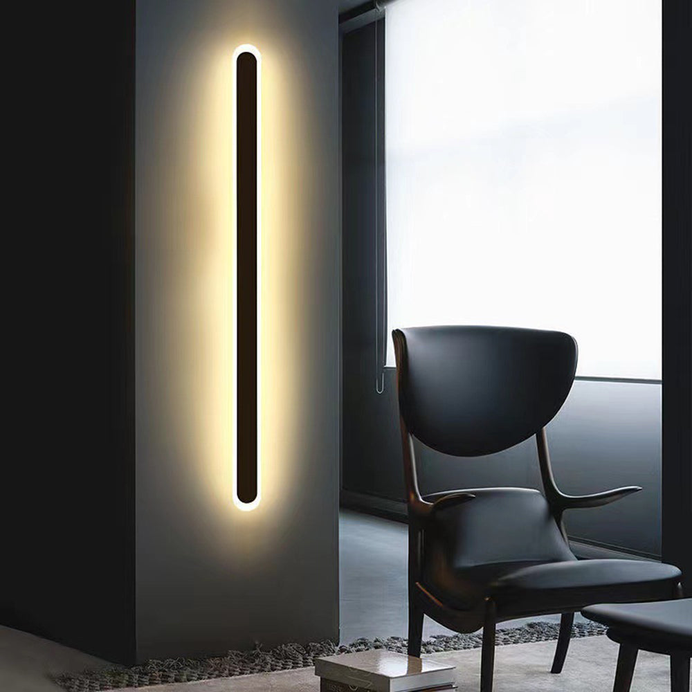 Weatherproof Linear Wall Sconce Outdoor Indoor LED Motion Sensor Dimmable Modern Hallway Garden Patio Exterior Entry | Lonoma