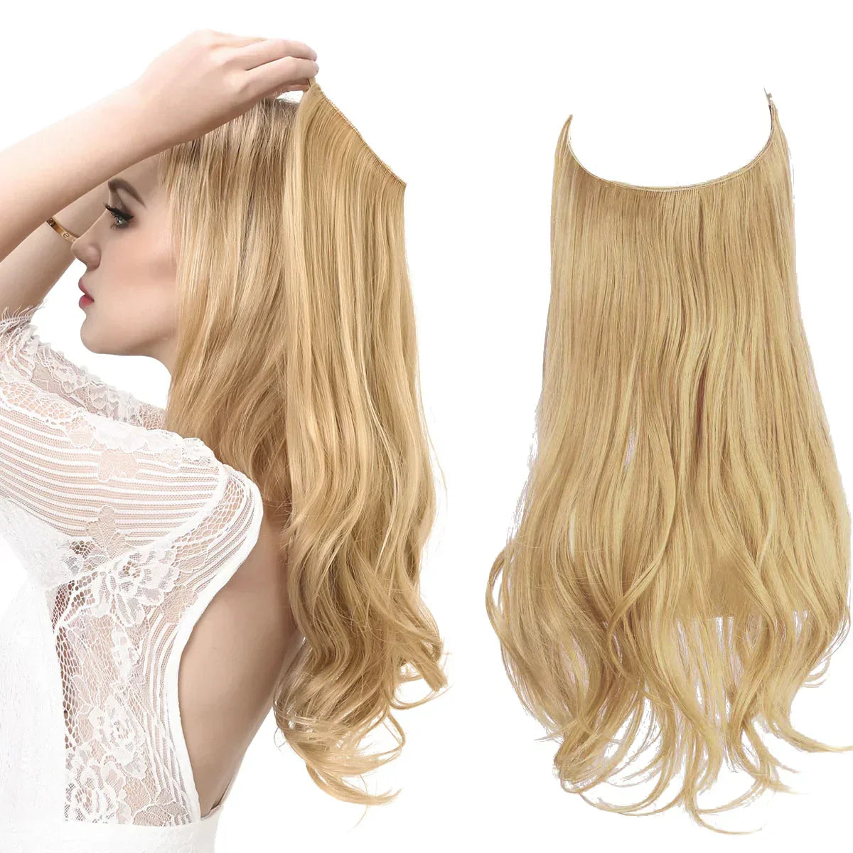100% Human Hair Extensions for Volume & Length — Heat-Safe to 356°F, Natural Cuticle Aligned, Silky Finish | Lonoma