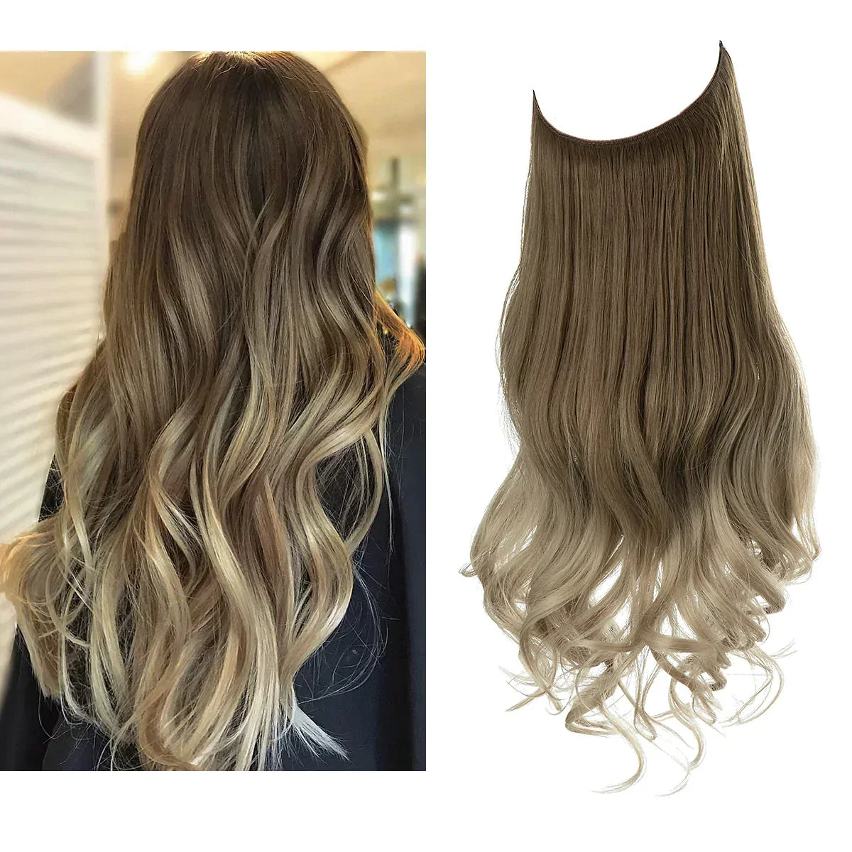100% Human Hair Extensions for Volume & Length — Heat-Safe to 356°F, Natural Cuticle Aligned, Silky Finish | Lonoma