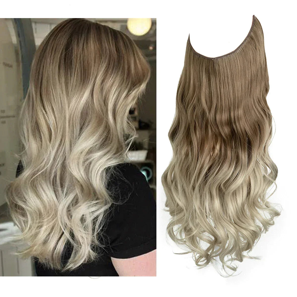 100% Human Hair Extensions for Volume & Length — Heat-Safe to 356°F, Natural Cuticle Aligned, Silky Finish | Lonoma