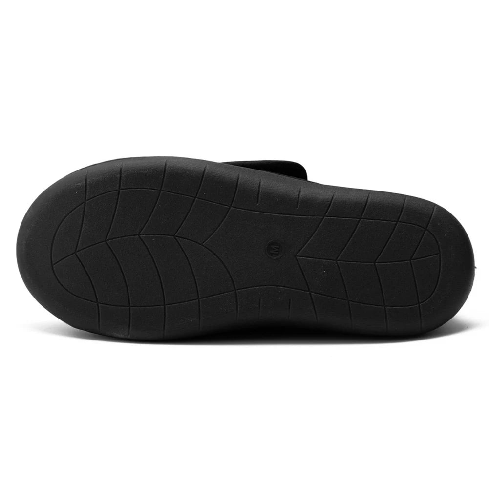 Adjustable Hook-and-Loop Sneakers for Swollen Feet with Plush Lining | Extra-Wide Orthopedic Slip-On Shoes for Edema Relief | Breathable | Lonoma