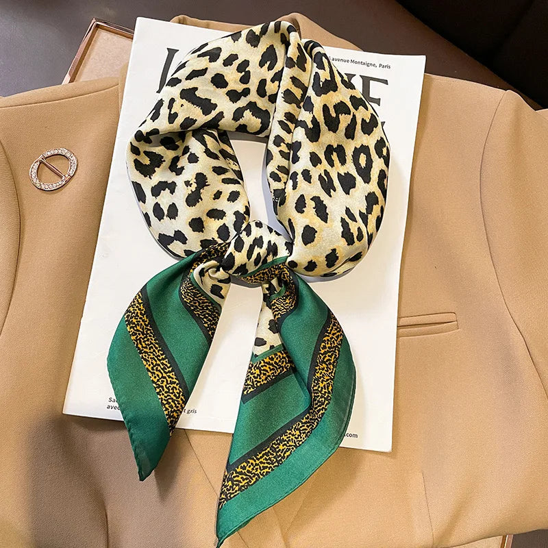 Square Satin Scarf 27.5 Inch Equestrian Print Headwrap Neck Tie Hairband for Women Four Season Versatile Accessory | Lonoma