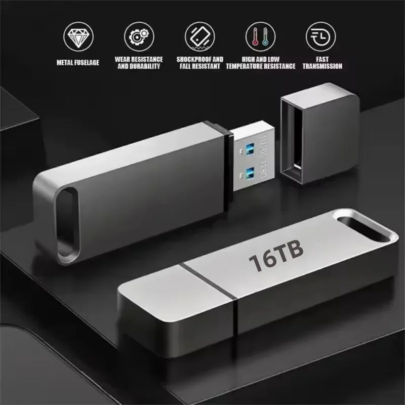 4TB Flash Drive USB 3.2 Metal Housing Shock-Resistant Data Storage for Photographers Videographers Portable Backup | Lonoma