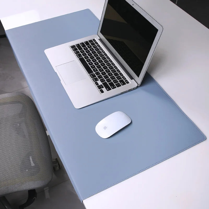 Desk Pad with Wrist Rest Cushion – Faux Leather Mouse Pad for Office Gaming Computer Workstation Non-Slip Base Waterproof | Lonoma