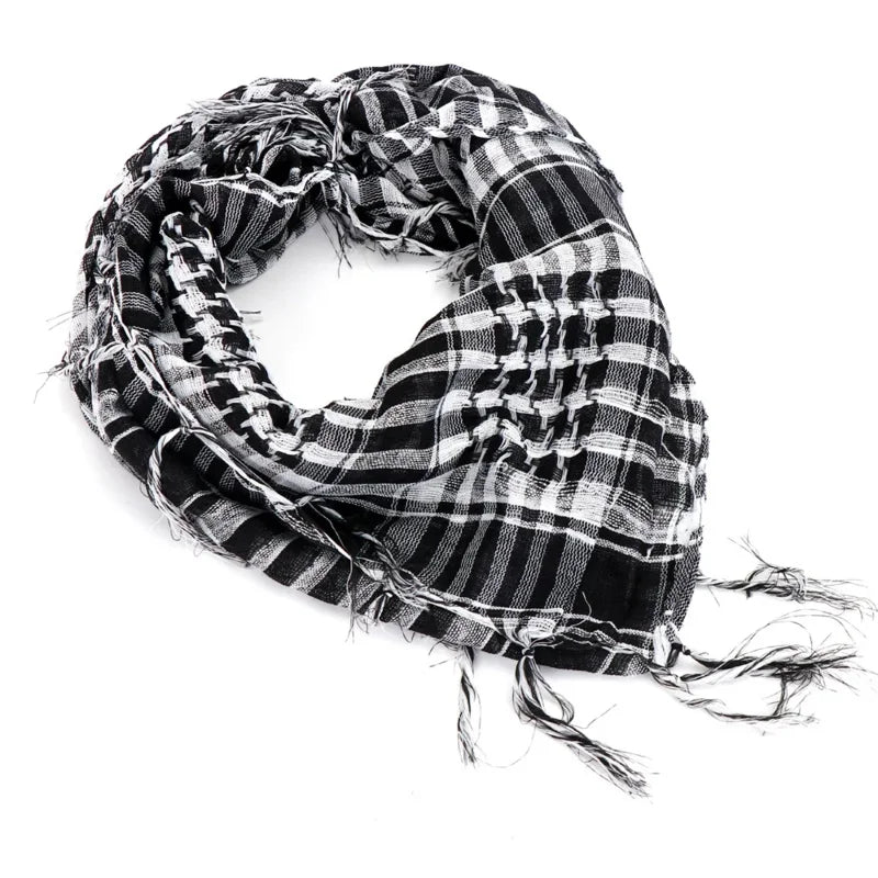 Desert Shemagh Scarf Square Tactical Headwrap for Men Women Outdoor Hiking Camping Windproof Neck Wrap Keffiyeh Style | Lonoma