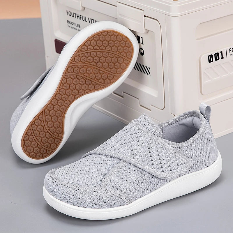 Adjustable Wide-Width Orthopedic Shoes for Swollen Feet Diabetic Bunion Relief Hook-and-Loop Sneakers for Men Women Seniors Extra Deep Toe | Lonoma