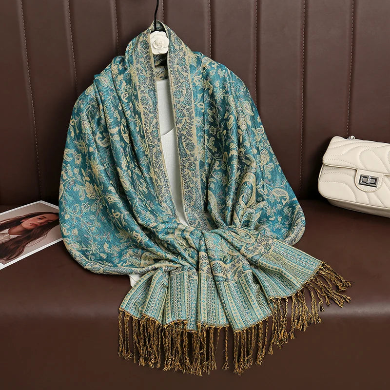 Soft Cashmere-Feel Scarf for Women – Warm Oversized Pashmina Wrap Shawl for Fall Winter Layering | Lonoma