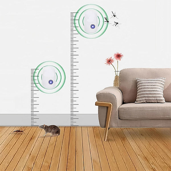 Ultrasonic Pest Repeller Plugin Device Chemical-Free for Mice Mosquitoes Ants 1076 sq ft Coverage Indoor Pest Control Electronic Rodent | Lonoma