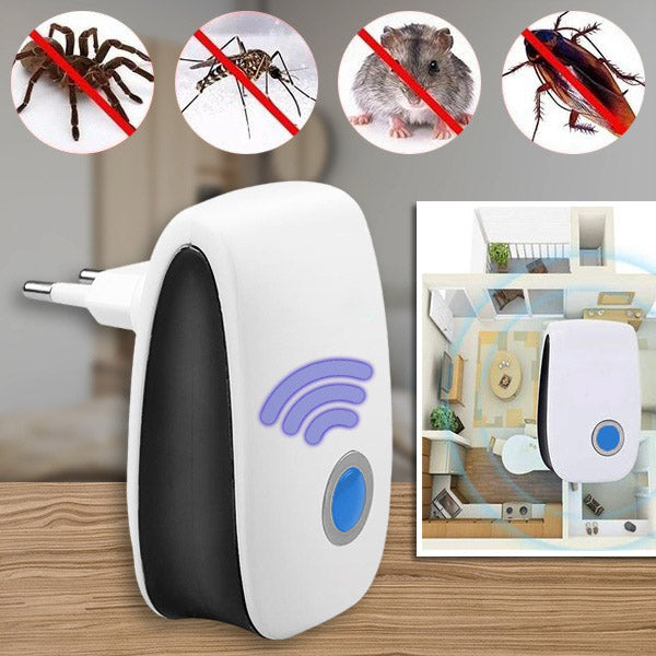 Ultrasonic Pest Repeller Plug-In, Chemical-Free Indoor Rodent & Insect Repellent for Home, Kitchen, Garage, Attic & Basement | Lonoma