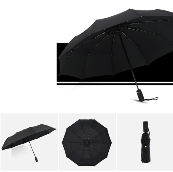 Windproof Inverted Umbrella with Auto-Open Button for Rain & Sun Protection – Reverse Close Design | Lonoma