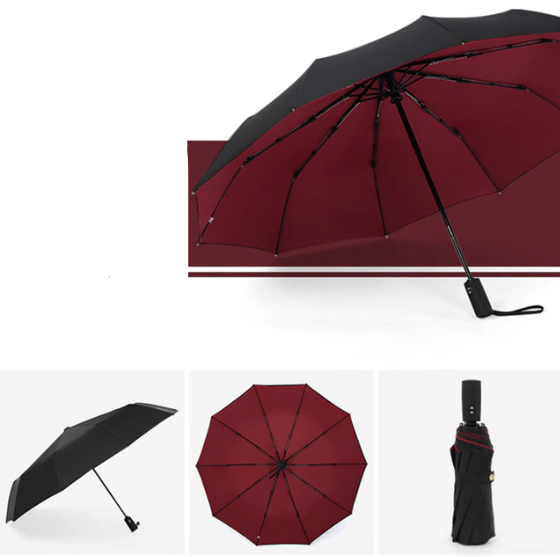 Windproof Inverted Umbrella with Auto-Open Button for Rain & Sun Protection – Reverse Close Design | Lonoma