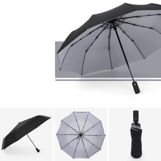 Windproof Inverted Umbrella with Auto-Open Button for Rain & Sun Protection – Reverse Close Design | Lonoma