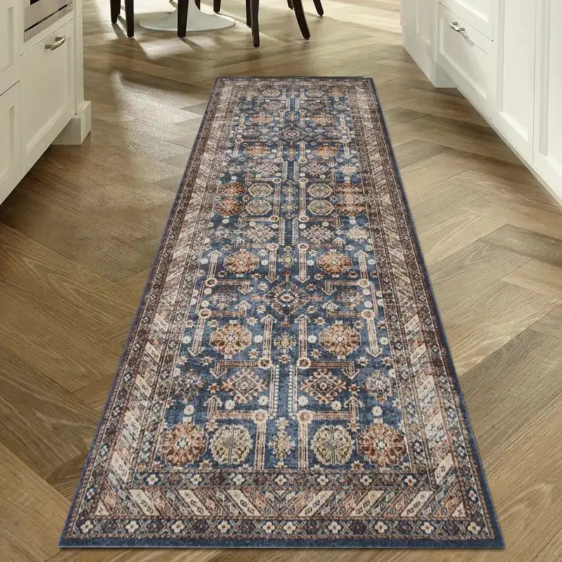 Vintage Hallway Runner Rug Non-Slip Washable Kitchen Floor Mat Entryway Carpet for Hallways Corridors Bathrooms | Lonoma