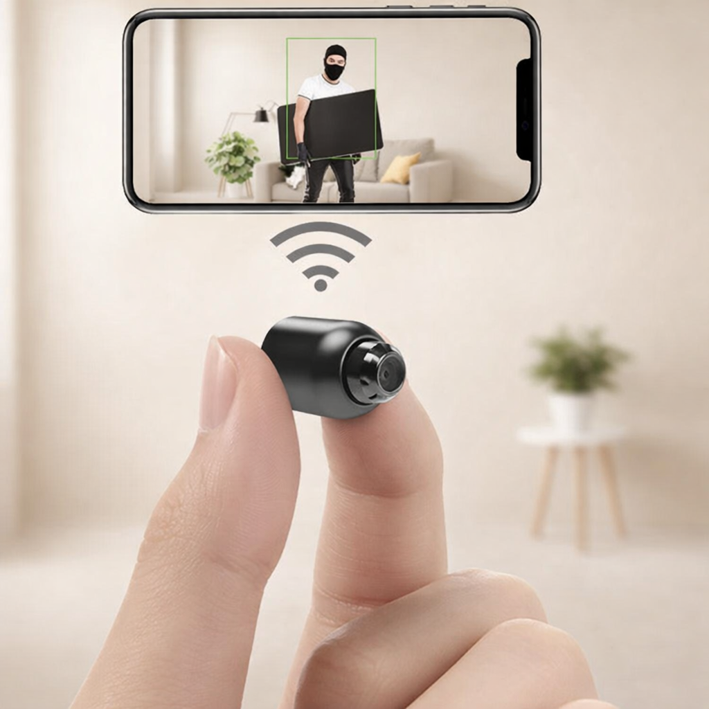 Wireless Security Camera 1080P Full HD, 5GHz WiFi Indoor Home Camera with Motion Detection, Night Vision & Phone App Monitoring | Lonoma