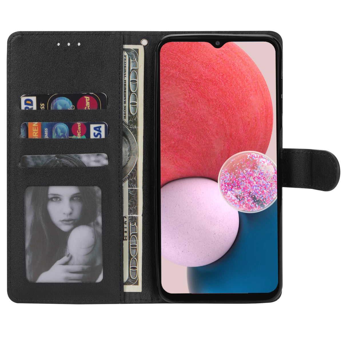 Flip Wallet Phone Case with Card Slots and Kickstand – Vegan Leather Magnetic Folio Cover for Everyday Protection and Convenience | Lonoma
