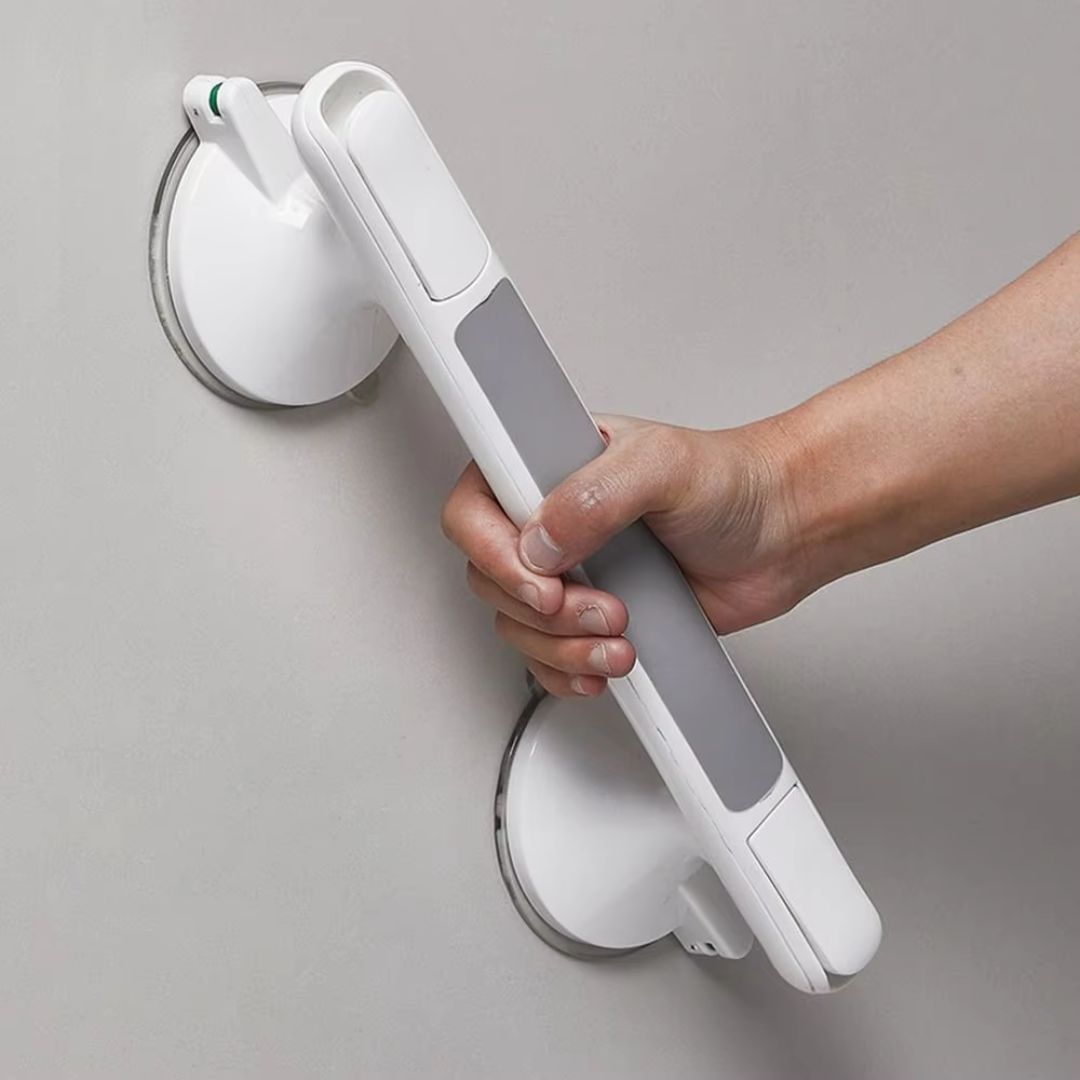 Suction Cup Grab Bar for Shower – Non-Slip Safety Handle for Bathroom, Seniors & Accessible Bathing | Lonoma