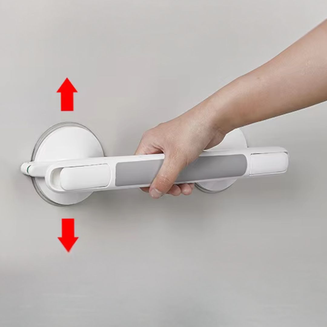 Suction Cup Grab Bar for Shower – Non-Slip Safety Handle for Bathroom, Seniors & Accessible Bathing | Lonoma