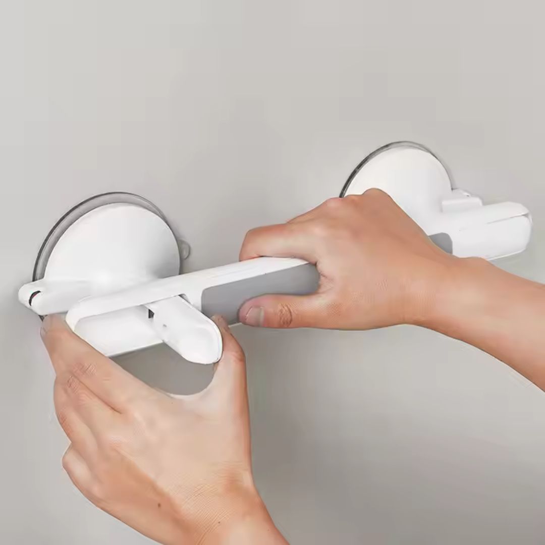 Suction Cup Grab Bar for Shower – Non-Slip Safety Handle for Bathroom, Seniors & Accessible Bathing | Lonoma