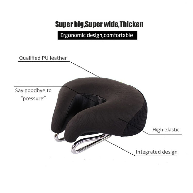 Noseless Bike Saddle Padded Mountain Bike Seat Cushion Pressure Relief Black for Road Cycling Commute Trail Riding Comfort | Lonoma