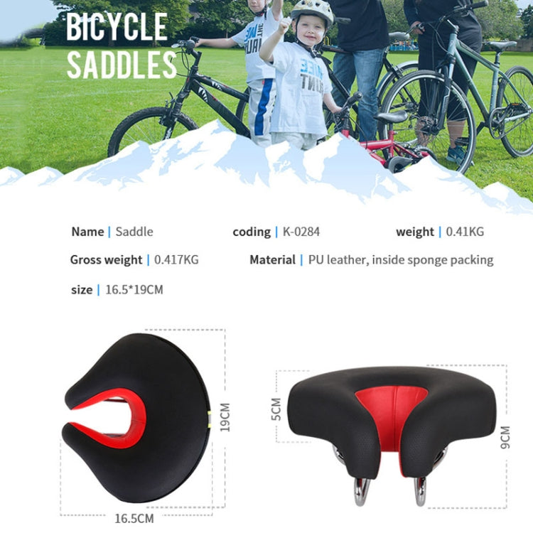 Noseless Bike Saddle Padded Mountain Bike Seat Cushion Pressure Relief Black for Road Cycling Commute Trail Riding Comfort | Lonoma