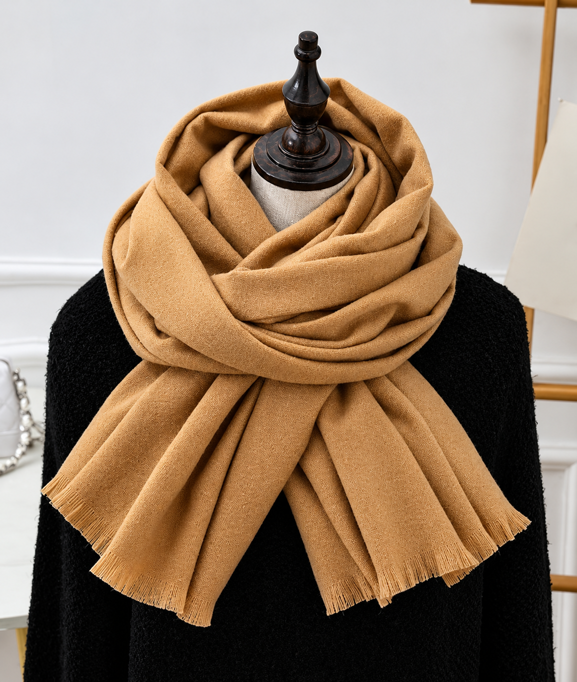 Soft Knit Scarf Unisex Long Neck Wrap Winter Accessory for Cold Weather Layering Men Women | Lonoma