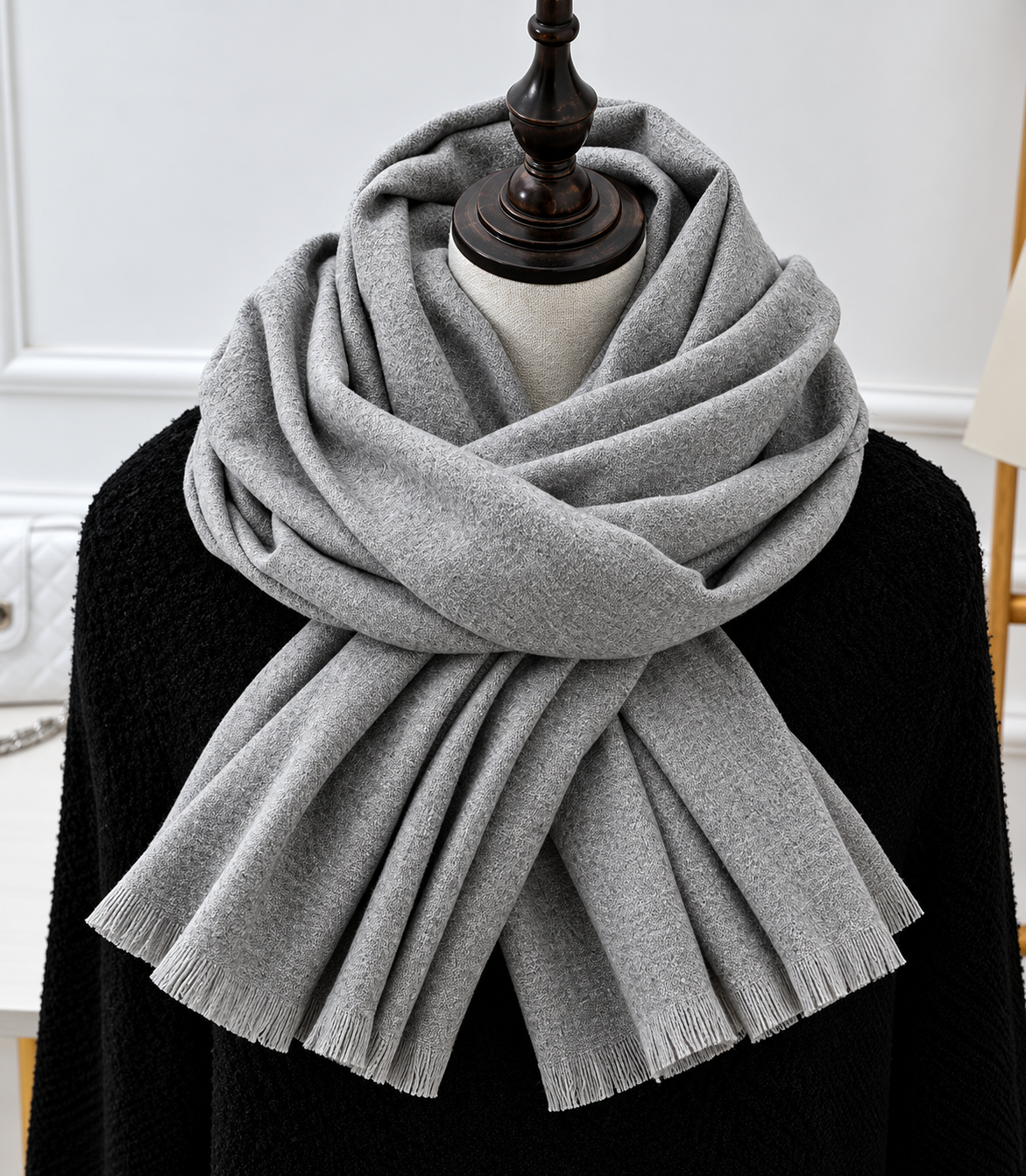 Soft Knit Scarf Unisex Long Neck Wrap Winter Accessory for Cold Weather Layering Men Women | Lonoma