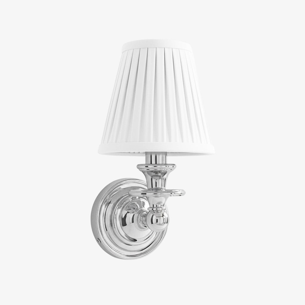 Adjustable Reading Wall Sconce with Fabric Shade & Gooseneck Arm – Wrought Iron Light for Bedroom, Living Room & Hallway | Lonoma