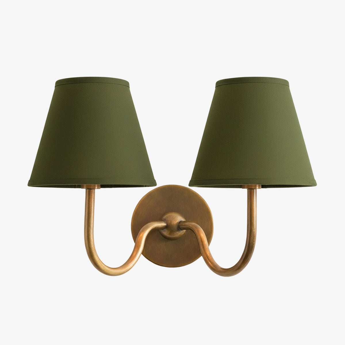 Fabric Shade Wall Sconce with Metal Backplate – E12 Socket Hardwired Light for Bedroom Hallway Dining Room Foyer – Dimmable Indoor Lighting | Lonoma