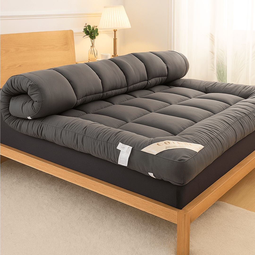 Memory Foam Mattress Topper 2-Inch Bamboo Charcoal Infused Cooling Hypoallergenic Breathable Temperature Regulating Machine Washable for | Lonoma
