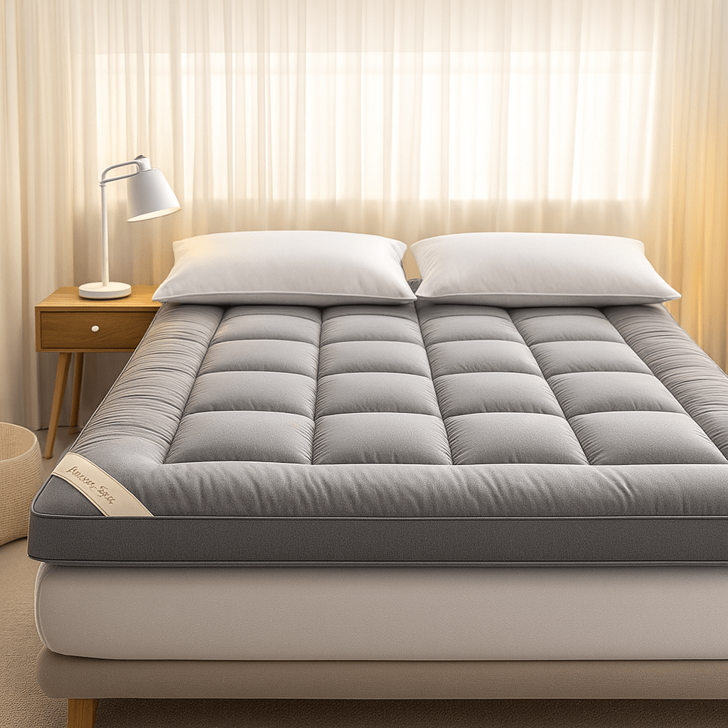 Memory Foam Mattress Topper 2-Inch Bamboo Charcoal Infused Cooling Hypoallergenic Breathable Temperature Regulating Machine Washable for | Lonoma