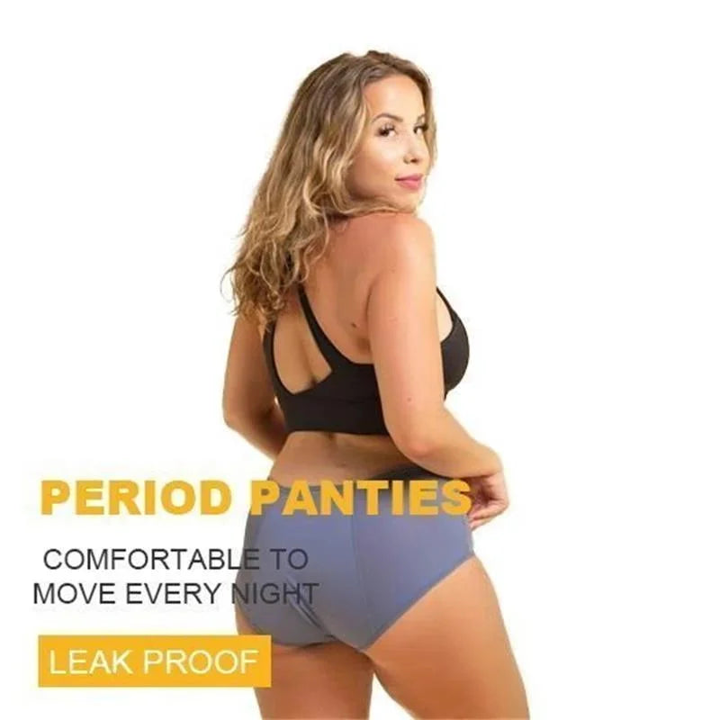Women's Absorbent Period Underwear High Waisted Washable Reusable Leak Protection Plus Size Menstrual Briefs for Heavy Flow Postpartum | Lonoma