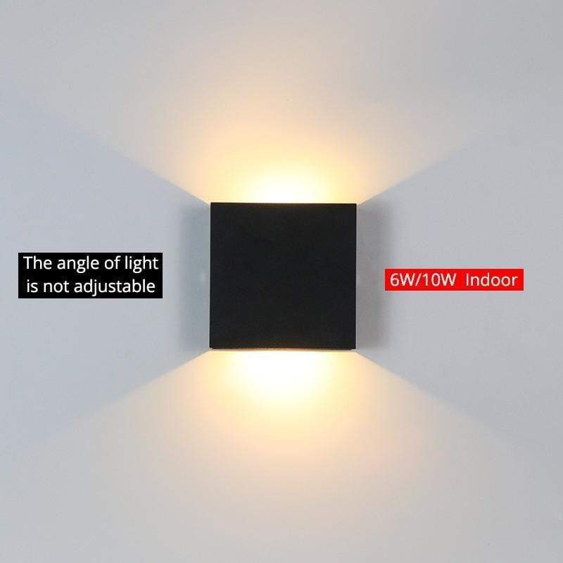 LED Outdoor Wall Sconce Metal Square Adjustable Light Fixture Waterproof IP65 for Patio Garden Porch Entryway Corridor Exterior | Lonoma