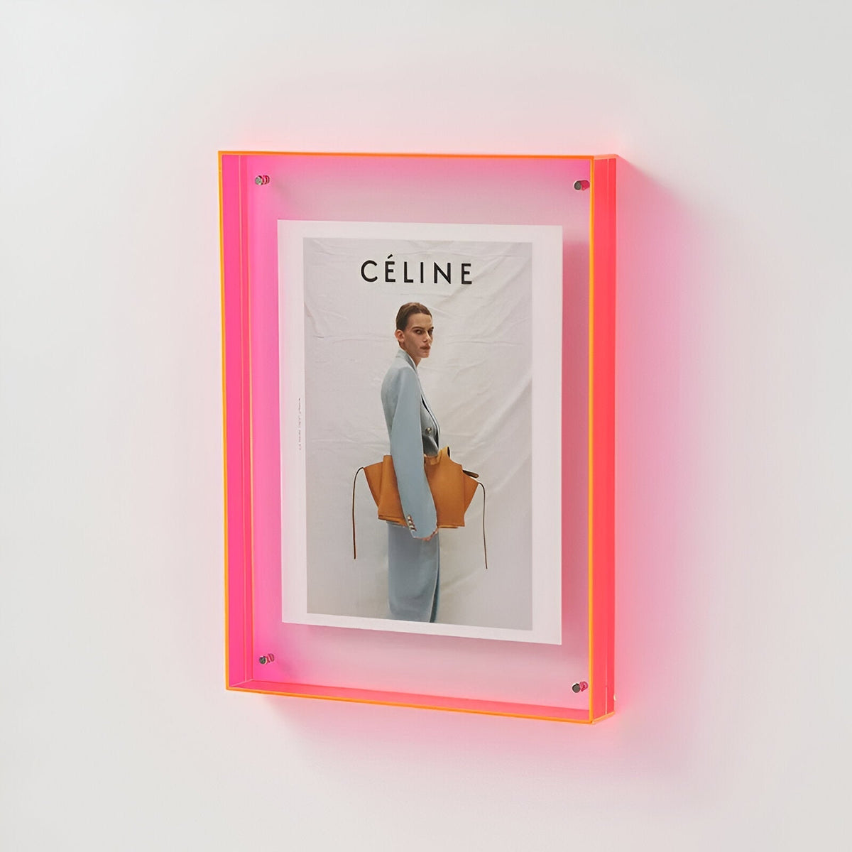 Clear Acrylic Picture Frame Freestanding or Wall Mount A4 A5 Modern Minimalist Display for Photos Prints | Lonoma