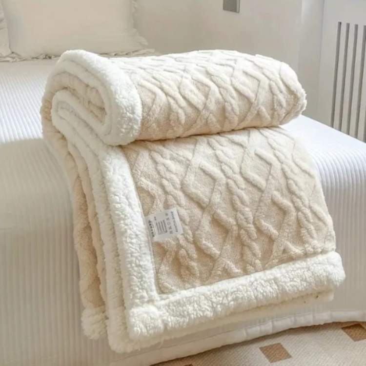 Weighted Sherpa Blanket Full/Queen Size Gray – Soft Fleece Throw with Glass Beads for Deep Sleep, Couch & Bed – Calming Pressure Winter | Lonoma