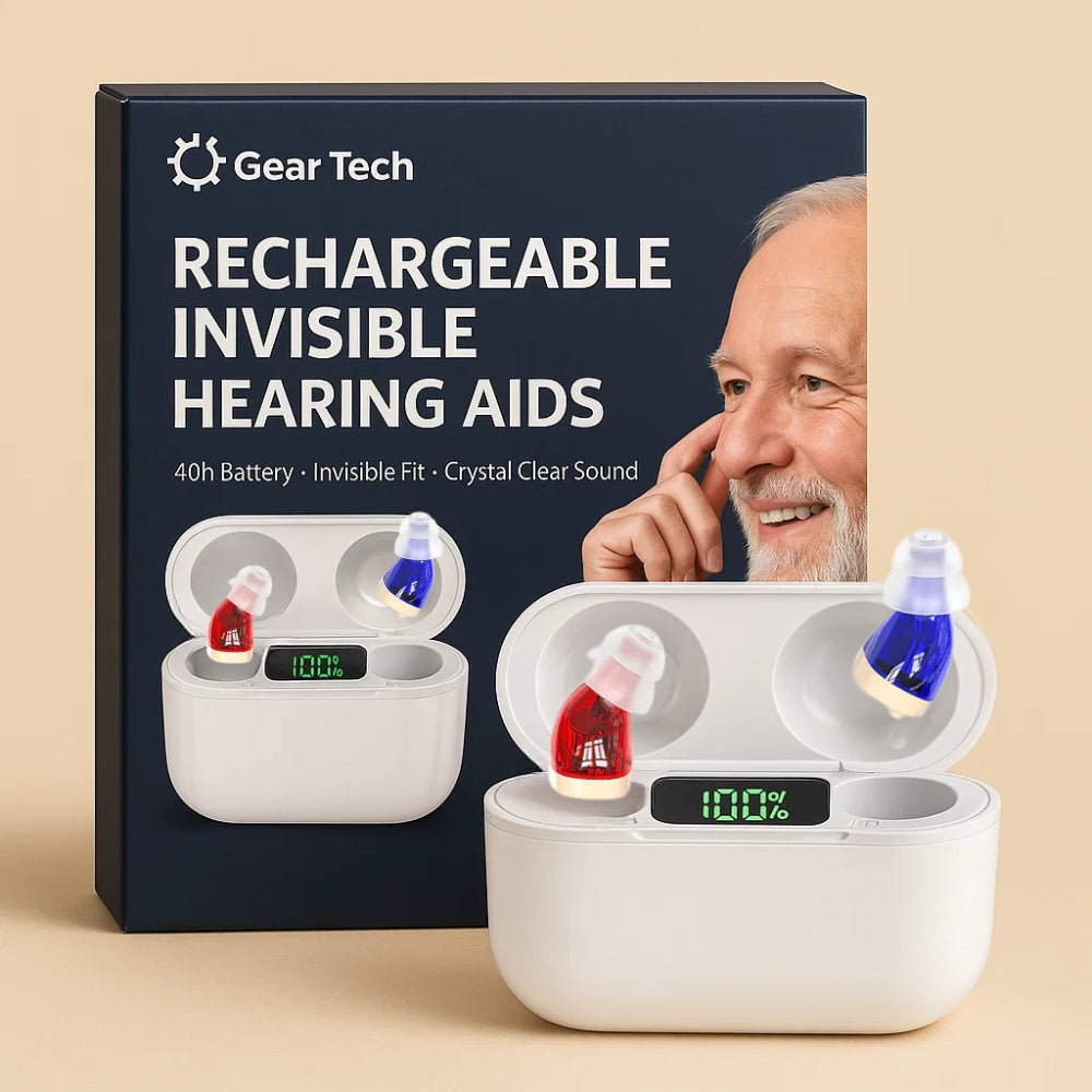 Rechargeable Hearing Amplifier with Crystal-Clear Sound & All-Day Comfort for Moderate Hearing Loss | Lonoma