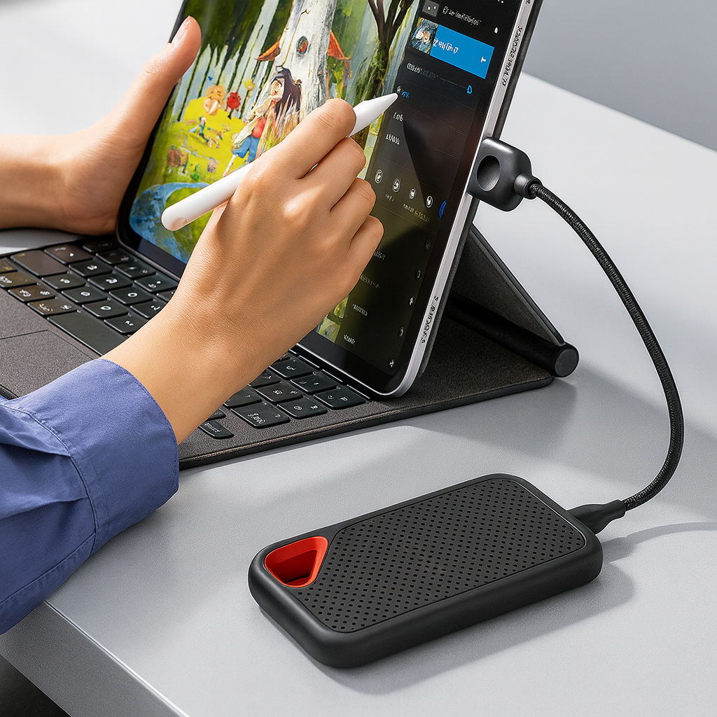 2TB Portable SSD External Hard Drive USB-C Fast Solid State Storage for Laptop Desktop Smartphone Computer Backup | Lonoma