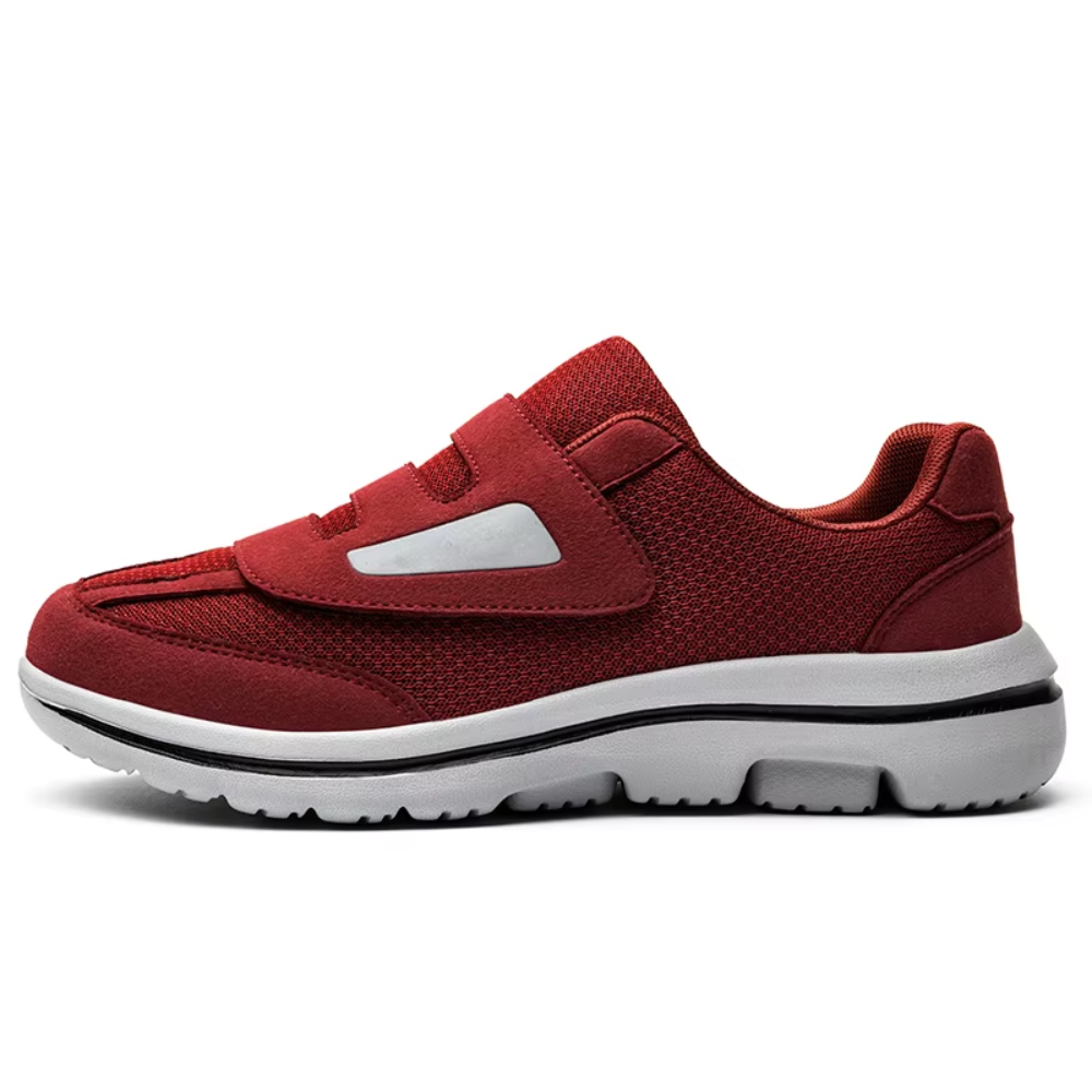 Wide-Fit Adjustable Hook-and-Loop Shoes for Swollen Feet – Breathable Mesh Therapeutic Footwear for Diabetics, Edema & Sensitive Feet | Lonoma