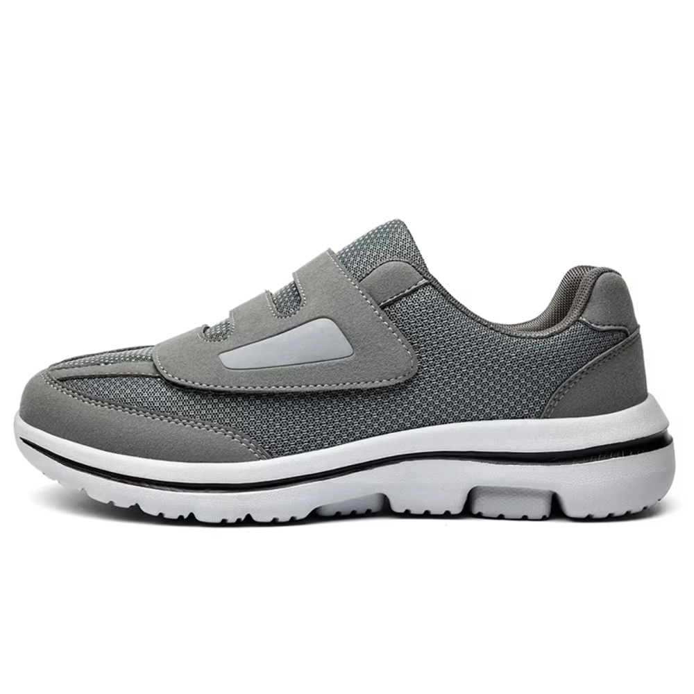 Wide-Fit Adjustable Hook-and-Loop Shoes for Swollen Feet – Breathable Mesh Therapeutic Footwear for Diabetics, Edema & Sensitive Feet | Lonoma