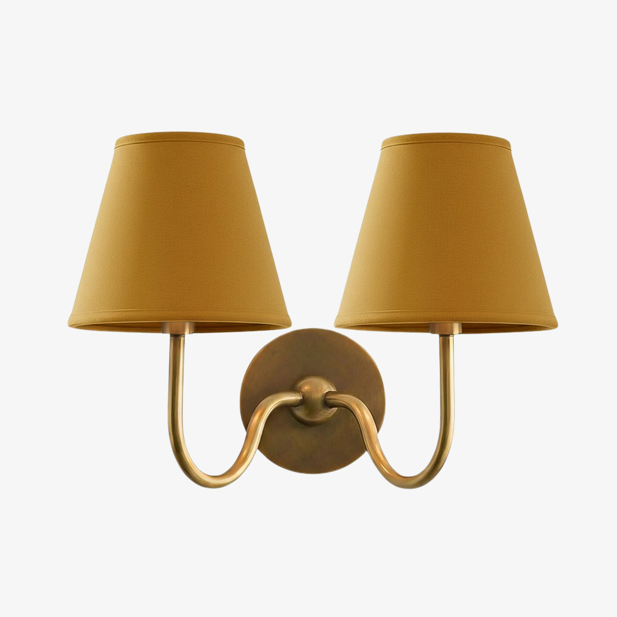 Fabric Shade Wall Sconce with Metal Backplate – E12 Socket Hardwired Light for Bedroom Hallway Dining Room Foyer – Dimmable Indoor Lighting | Lonoma