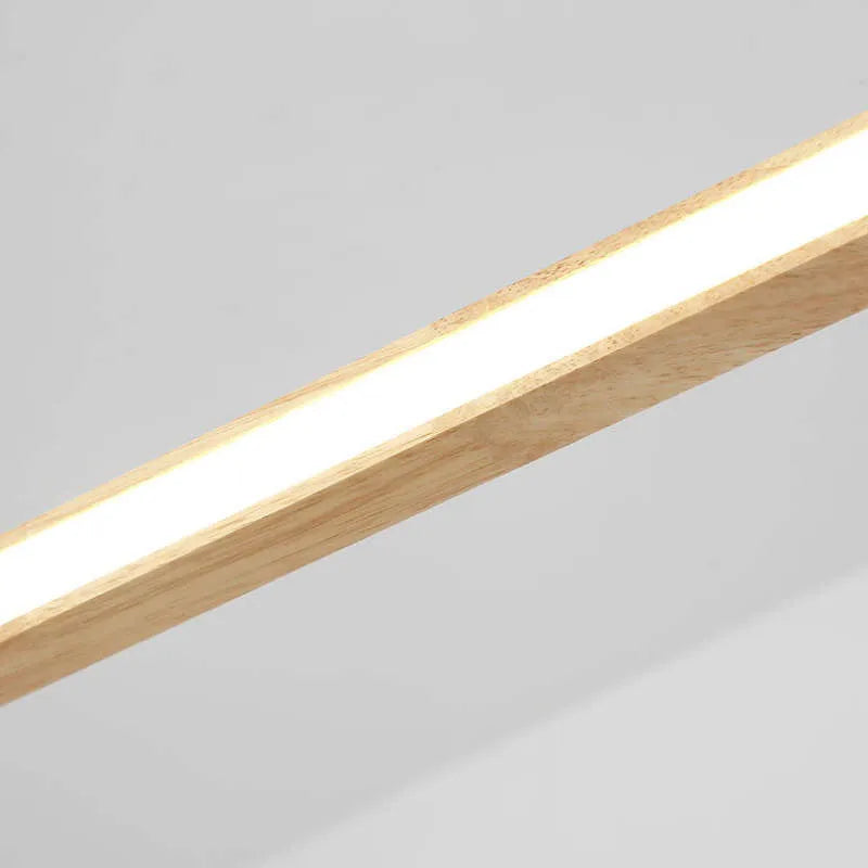 Wooden Oval Hanging Light LED Modern Ceiling Fixture 3-Color Switch for Kitchen Island Dining Room Breakfast Bar Restaurant | Lonoma