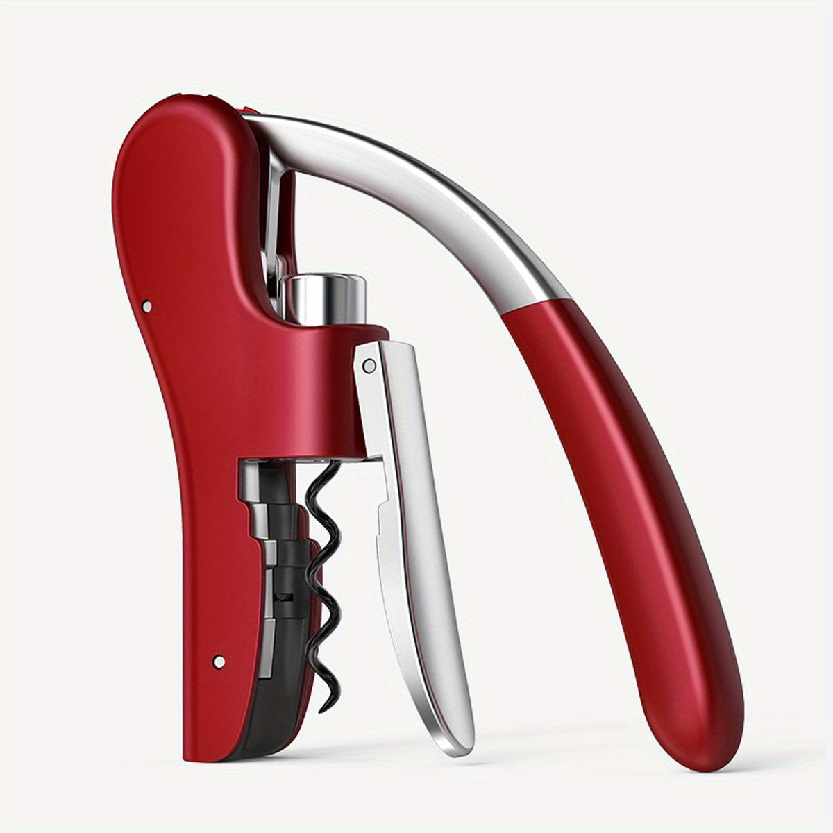 Lever Wine Opener with Ergonomic Grip for Effortless Cork Removal | Professional Corkscrew for Home Bar Restaurant Kitchen | Lonoma