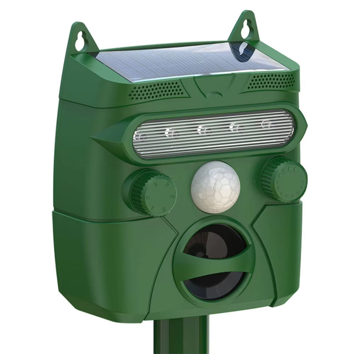 Outdoor Solar Pest Deterrent Motion Activated Ultrasonic Animal Repeller Waterproof for Yard Garden Lawn Protection Against Deer Raccoons | Lonoma