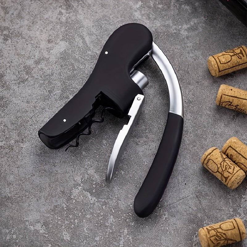 Lever Wine Opener with Ergonomic Grip for Effortless Cork Removal | Professional Corkscrew for Home Bar Restaurant Kitchen | Lonoma