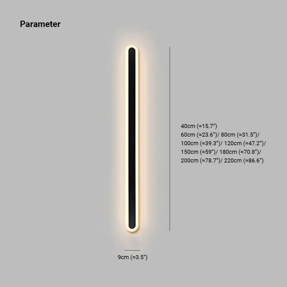 Weatherproof Linear Wall Sconce Outdoor Indoor LED Motion Sensor Dimmable Modern Hallway Garden Patio Exterior Entry | Lonoma