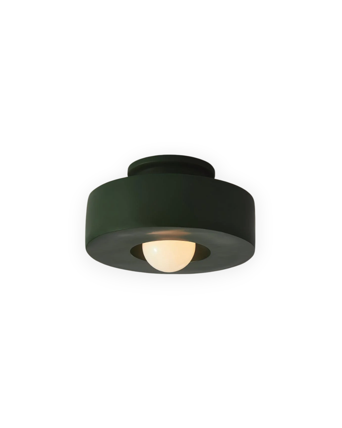 Round LED Flush Mount Ceiling Light, 12 in Warm White 3000K, Resin Modern Minimalist Lamp for Hallway, Bedroom & Living Room | Lonoma