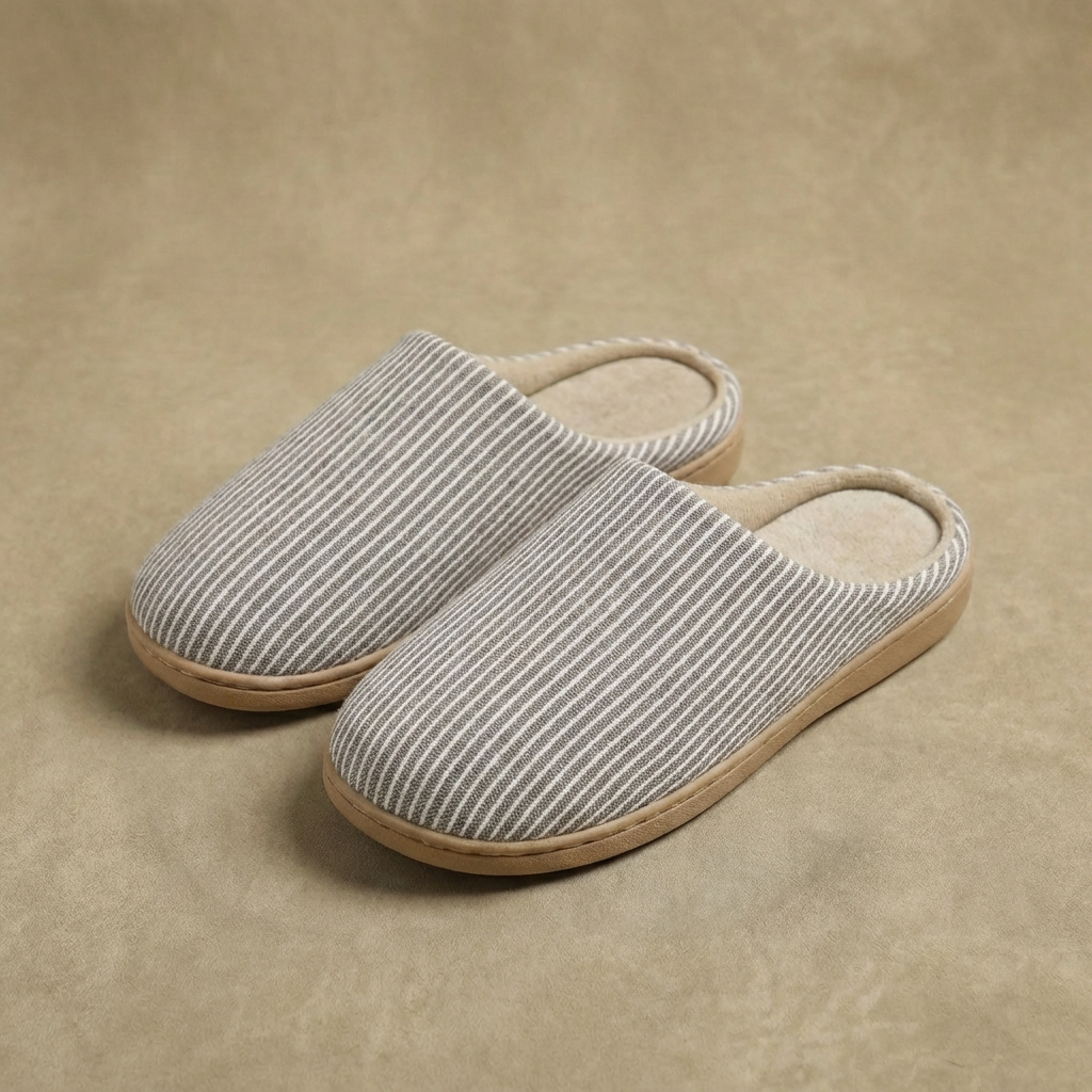Women's Indoor House Slippers Soft Cotton Slip-On with Anti-Slip Sole for Bedroom Living Room Kitchen Casual Footwear | Lonoma
