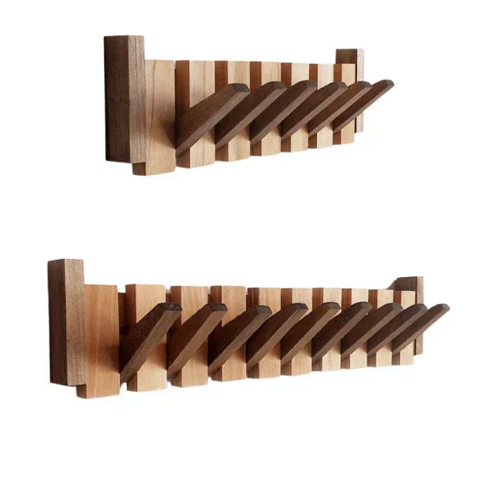 Piano Key Wall Coat Rack Wood with Hooks for Entryway Bedroom Hallway Music Lovers Home Organization Storage 4 6 8 Hooks Artistic Design | Lonoma