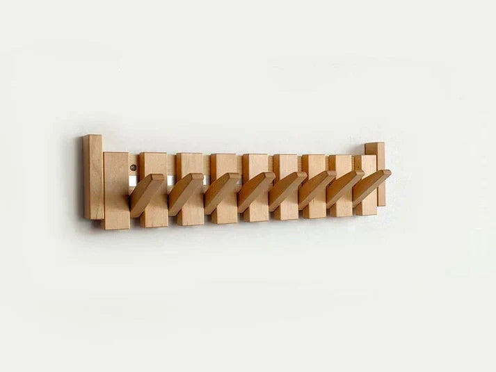 Piano Key Wall Coat Rack Wood with Hooks for Entryway Bedroom Hallway Music Lovers Home Organization Storage 4 6 8 Hooks Artistic Design | Lonoma