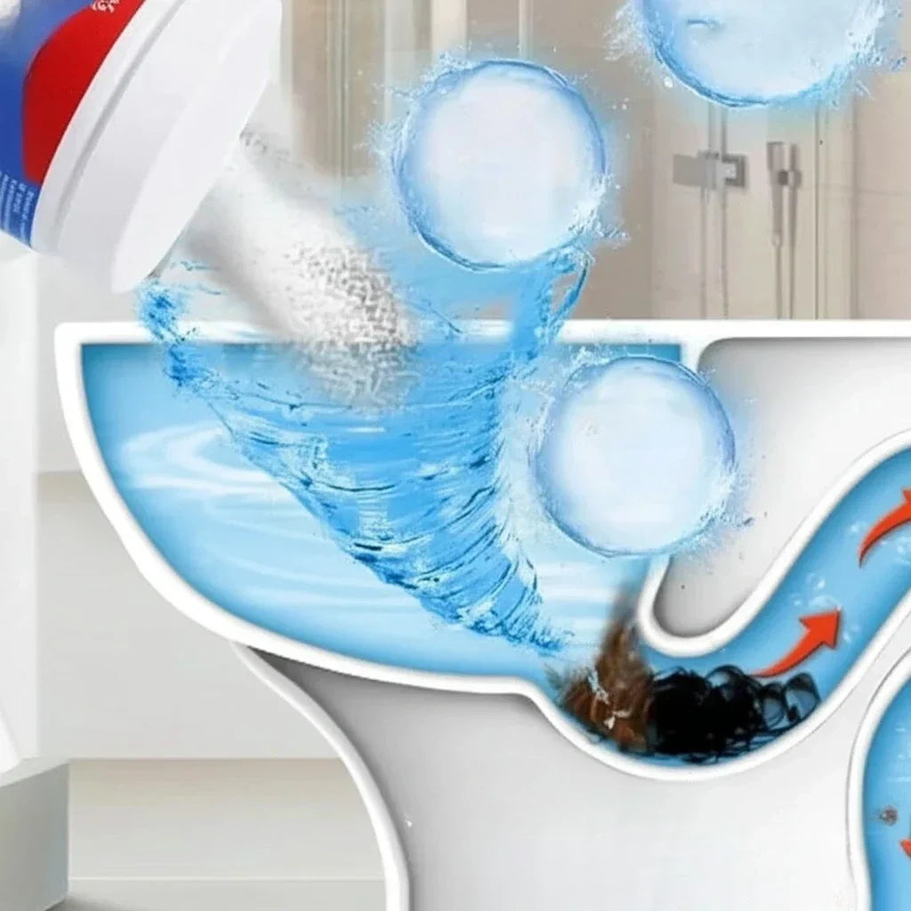 Foaming Drain Cleaner Powder for Hair Clogs, Grease & Buildup – Fast-Acting 15-Minute Formula for Sinks, Showers & Tubs | Lonoma